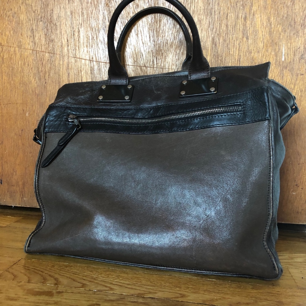 Rag & Bone Large Pilot Satchel In Black And Brown - image 5